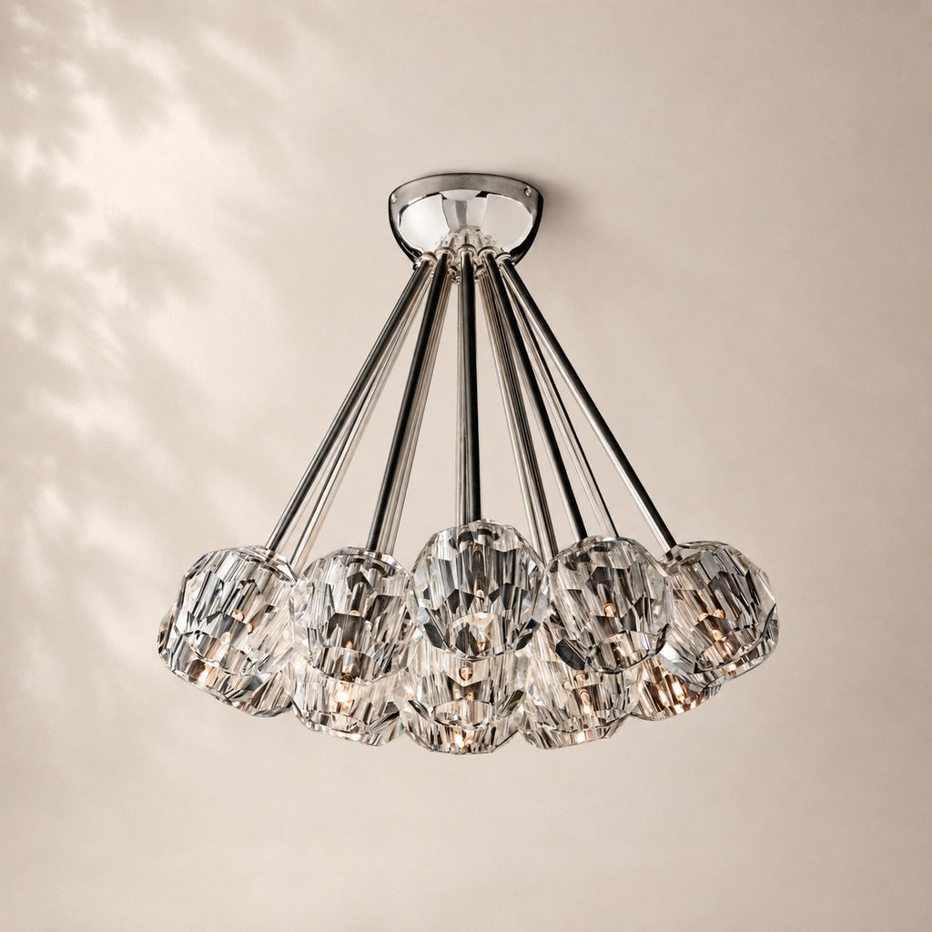 Bouvelle de Cristal Glass Flushmount
