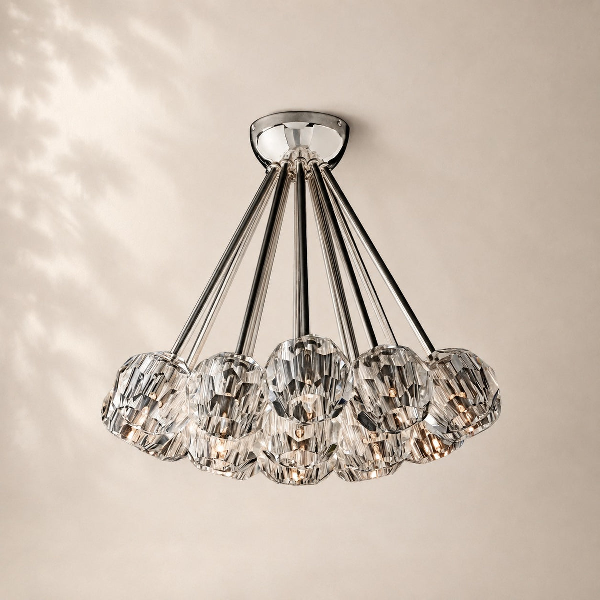 Bouvelle de Cristal Glass Flushmount