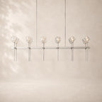 Bouvelle de Cristal Glass Double Linear Chandelier