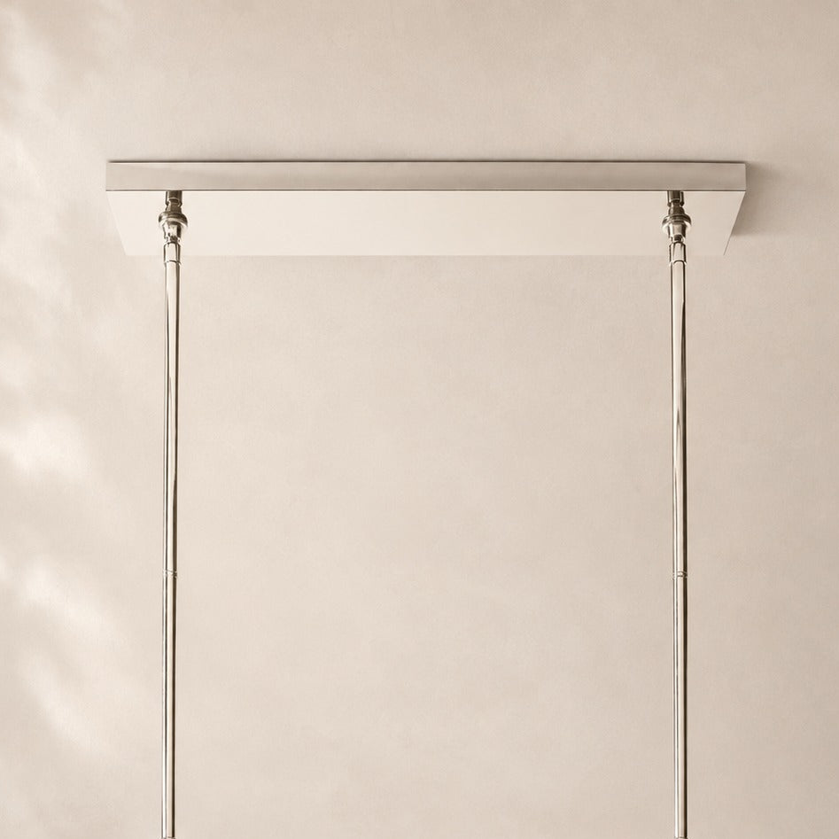 Bouvelle de Cristal Glass Double Linear Chandelier