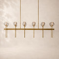Bouvelle de Cristal Glass Double Linear Chandelier
