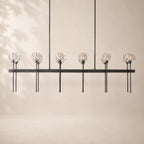 Bouvelle de Cristal Glass Double Linear Chandelier