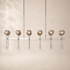 Bouvelle de Cristal Glass Double Linear Chandelier