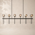 Bouvelle de Cristal Glass Double Linear Chandelier