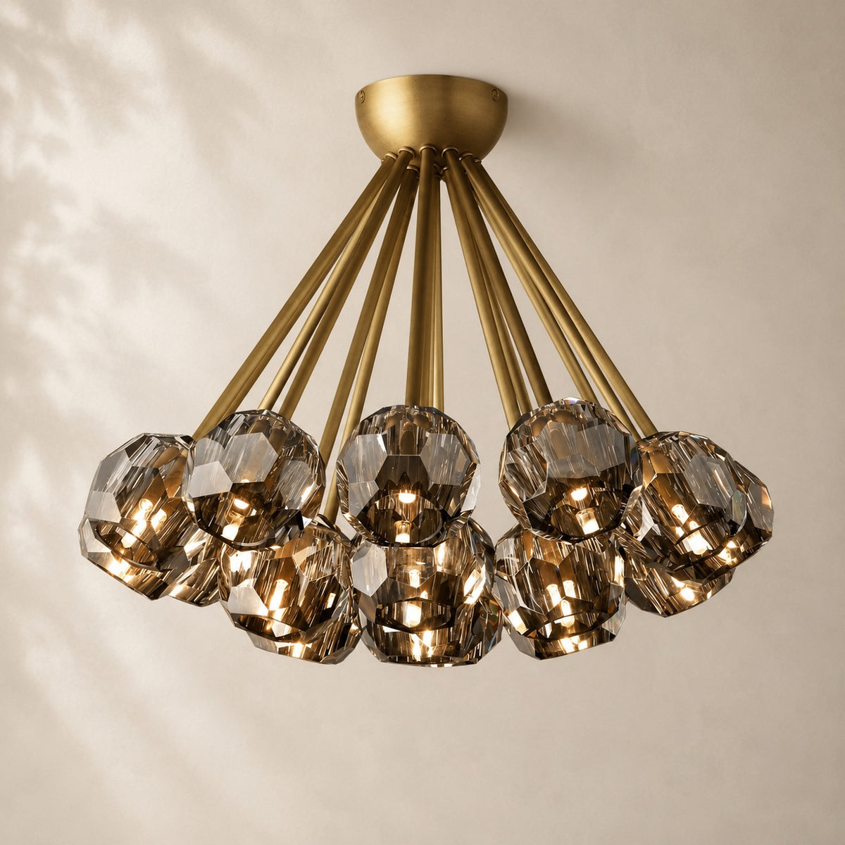 Bouvelle de Cristal Glass Flushmount