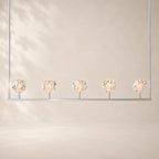 Bouvelle de Cristal Glass Linear Chandelier 48"