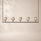 Bouvelle de Cristal Glass Linear Chandelier 48"