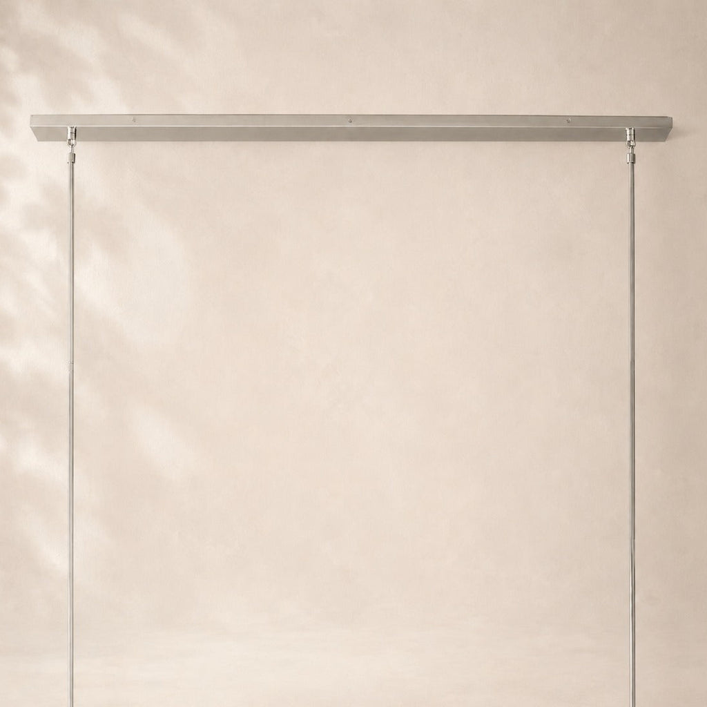 Bouvelle de Cristal Glass Linear Chandelier 48"