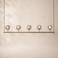 Bouvelle de Cristal Glass Linear Chandelier 48"