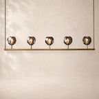 Bouvelle de Cristal Glass Linear Chandelier 48"