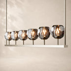 Bouvelle de Cristal Glass Linear Chandelier 60"