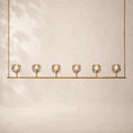 Bouvelle de Cristal Glass Linear Chandelier 60"