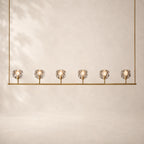 Bouvelle de Cristal Glass Linear Chandelier 60"