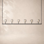 Bouvelle de Cristal Glass Linear Chandelier 60"