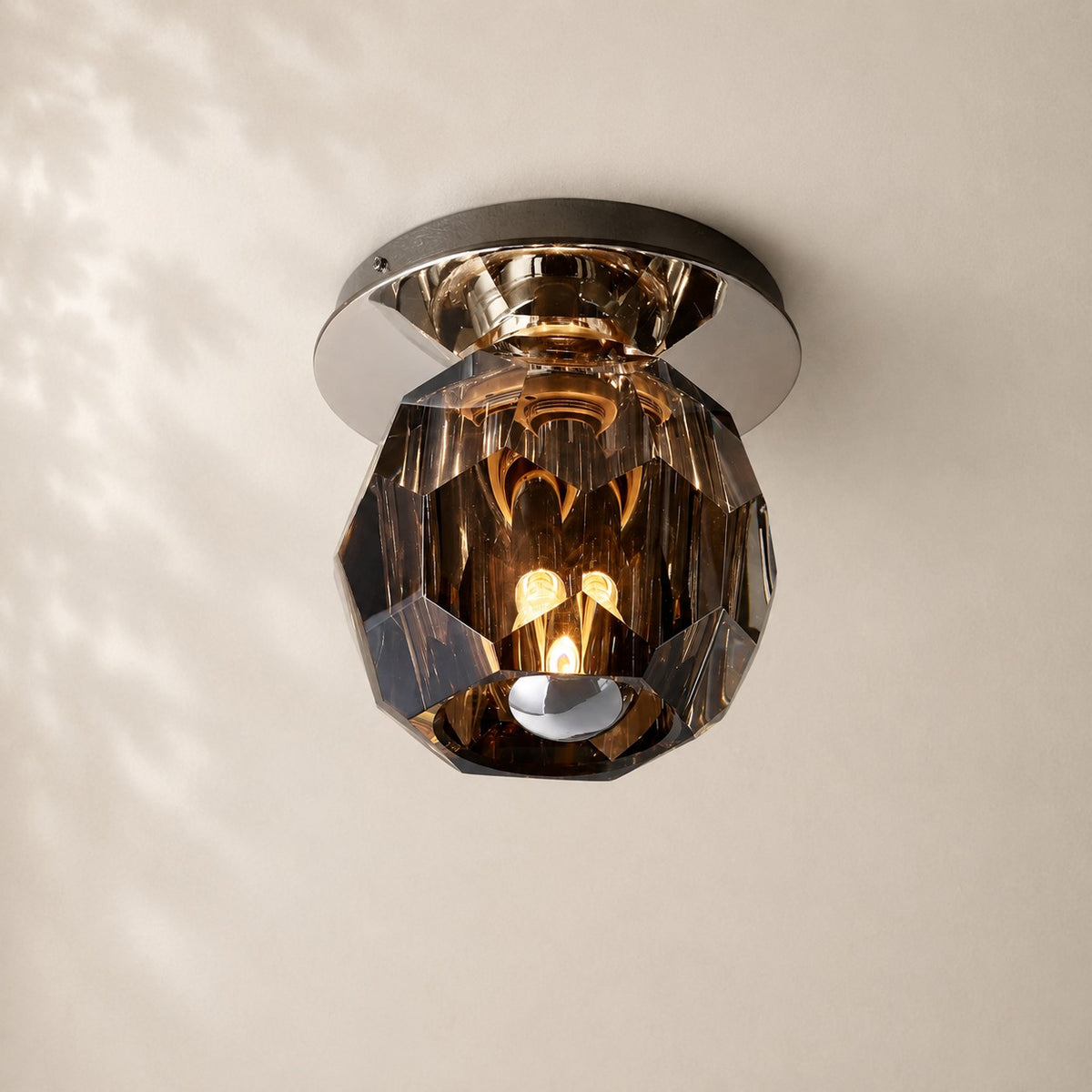 Bouvelle de Cristal Glass Petite Flushmount