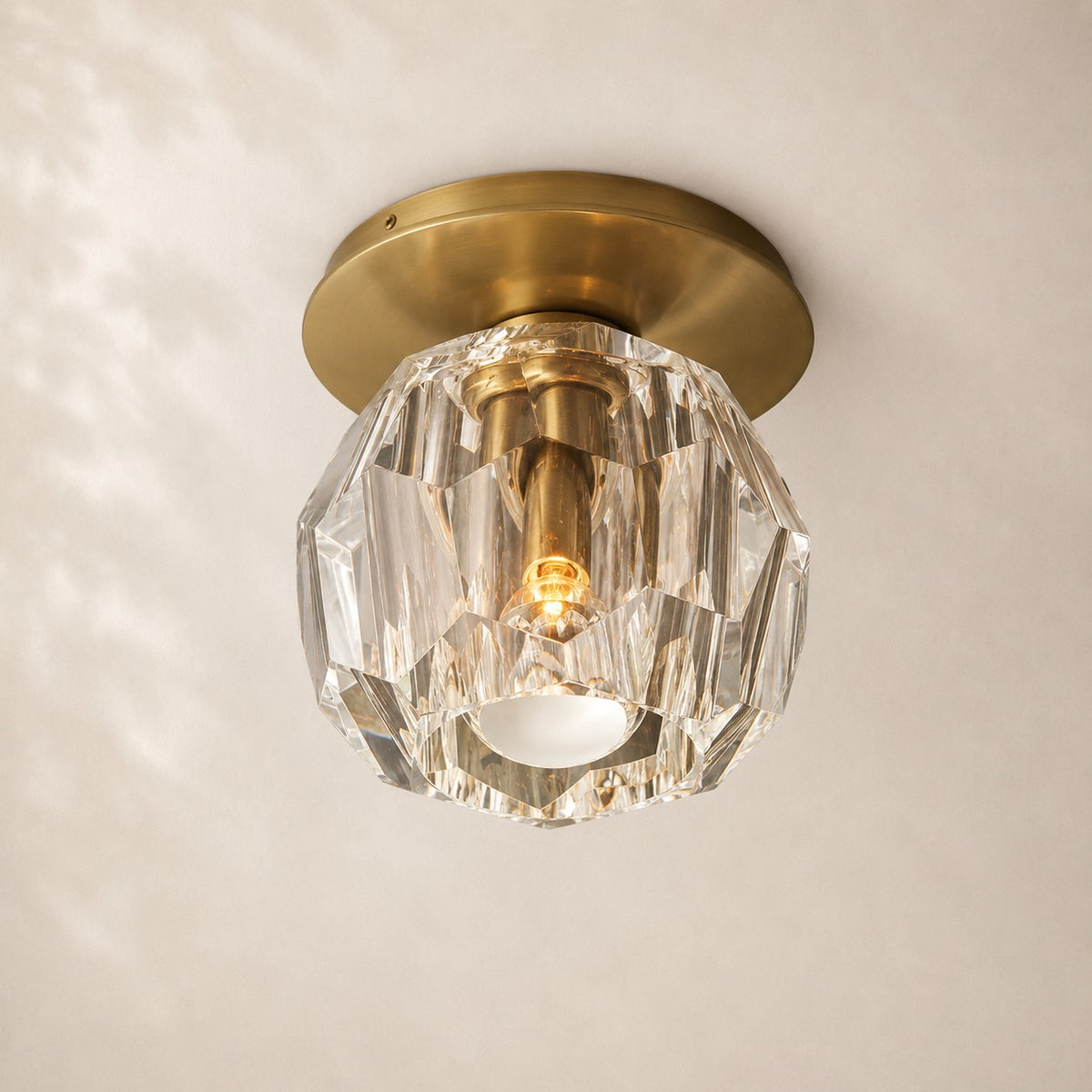 Bouvelle de Cristal Glass Petite Flushmount