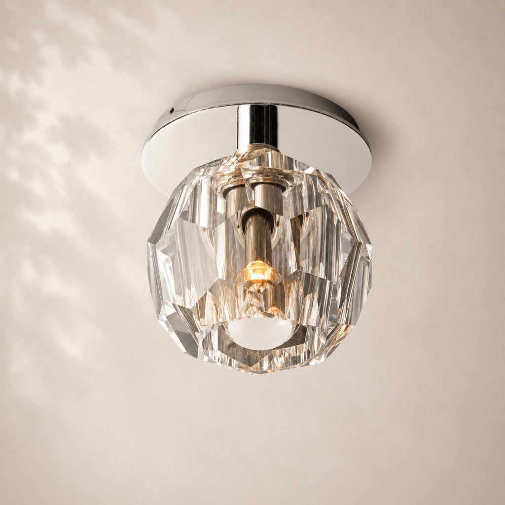 Bouvelle de Cristal Glass Petite Flushmount