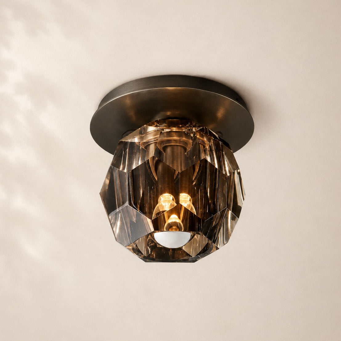 Bouvelle de Cristal Glass Petite Flushmount