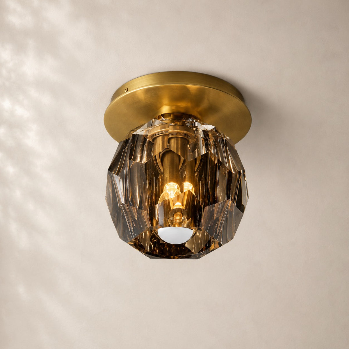 Bouvelle de Cristal Glass Petite Flushmount