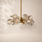 Bouvelle de Cristal Glass Round Chandelier 24"