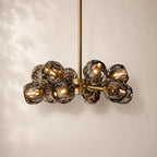 Bouvelle de Cristal Glass Round Chandelier 24"