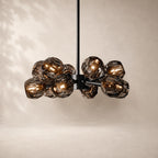 Bouvelle de Cristal Glass Round Chandelier 24"