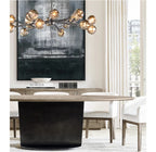Bouvelle de Cristal Glass Round Chandelier 24"