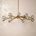 Bouvelle de Cristal Glass Round Chandelier 48"