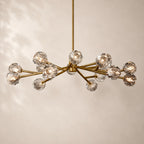 Bouvelle de Cristal Glass Round Chandelier 48"