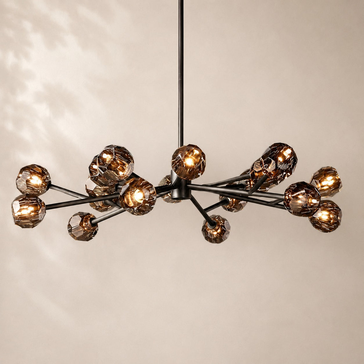 Bouvelle de Cristal Glass Round Chandelier 48"