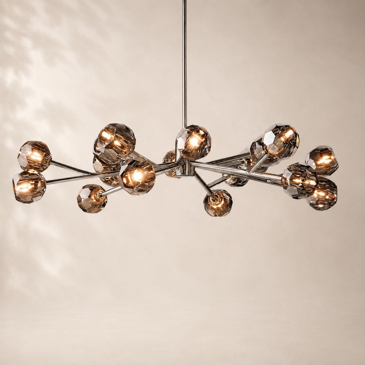 Bouvelle de Cristal Glass Round Chandelier 48"
