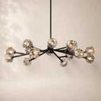 Bouvelle de Cristal Glass Round Chandelier 48"