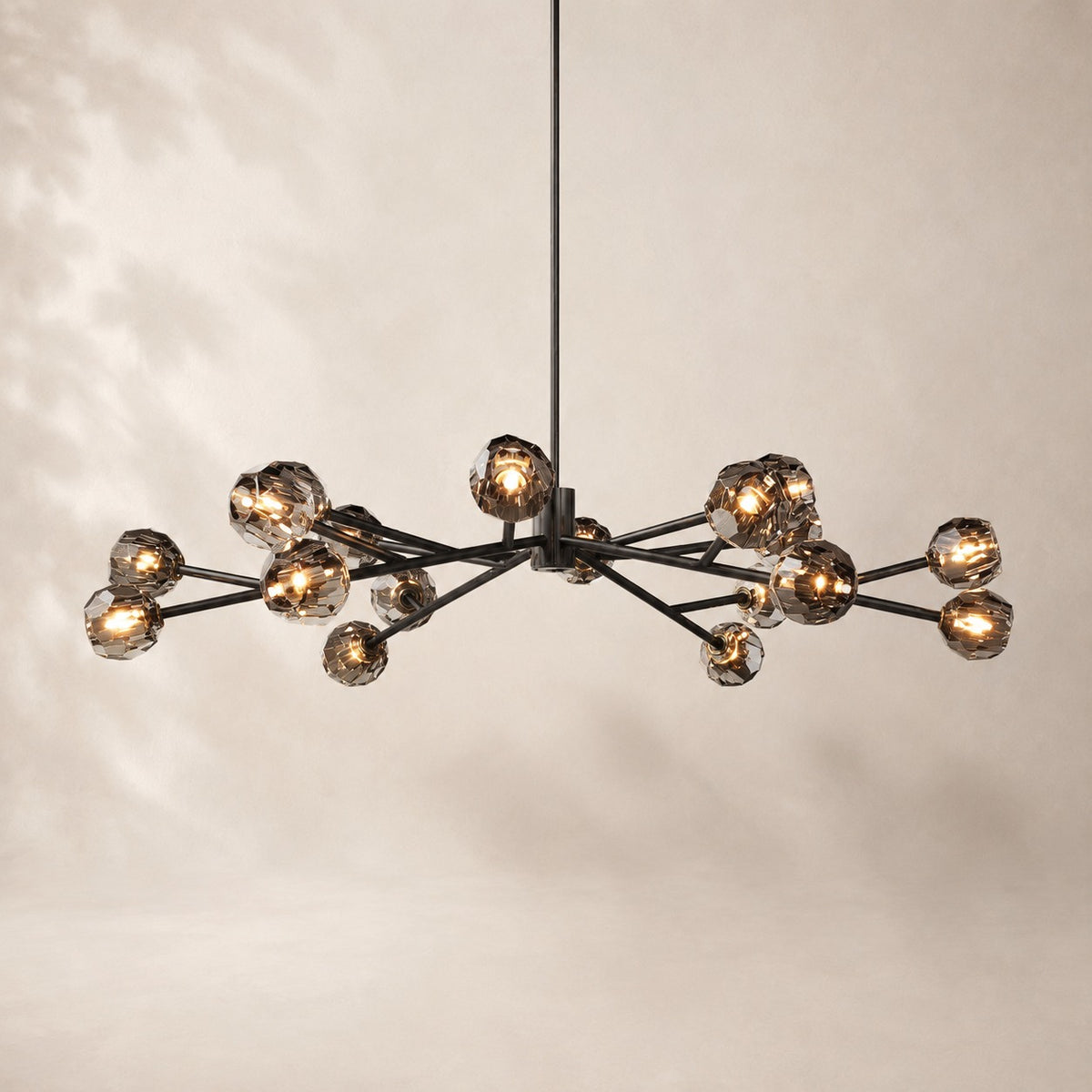 Bouvelle de Cristal Glass Round Chandelier 60"