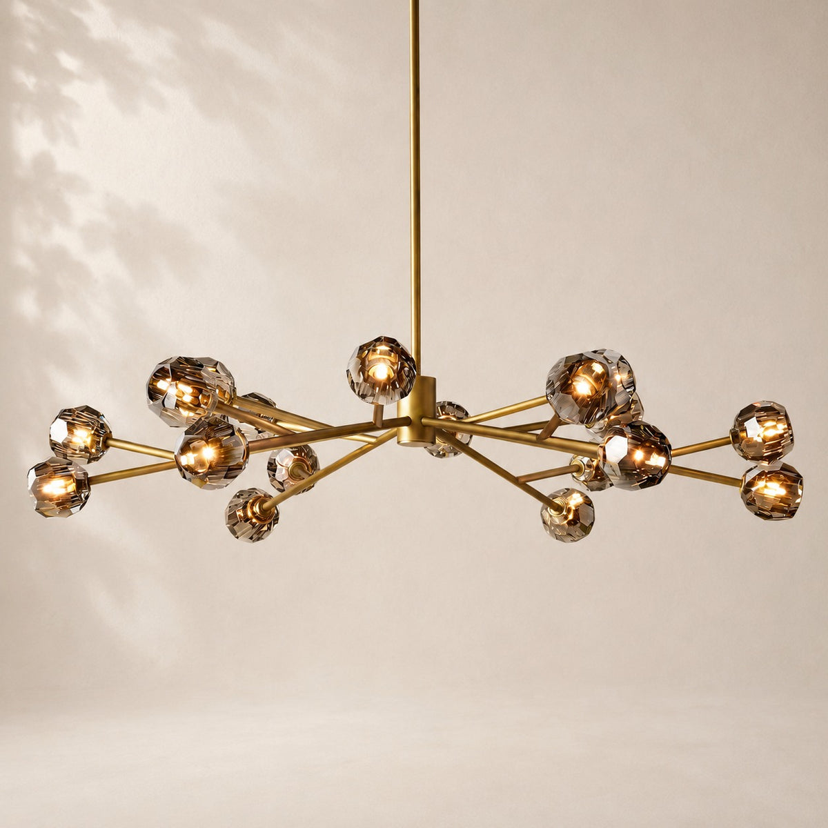 Bouvelle de Cristal Glass Round Chandelier 60"