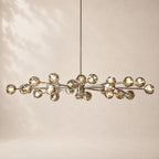 Bouvelle de Cristal Glass Round Chandelier 72"