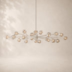 Bouvelle de Cristal Glass Round Chandelier 72"