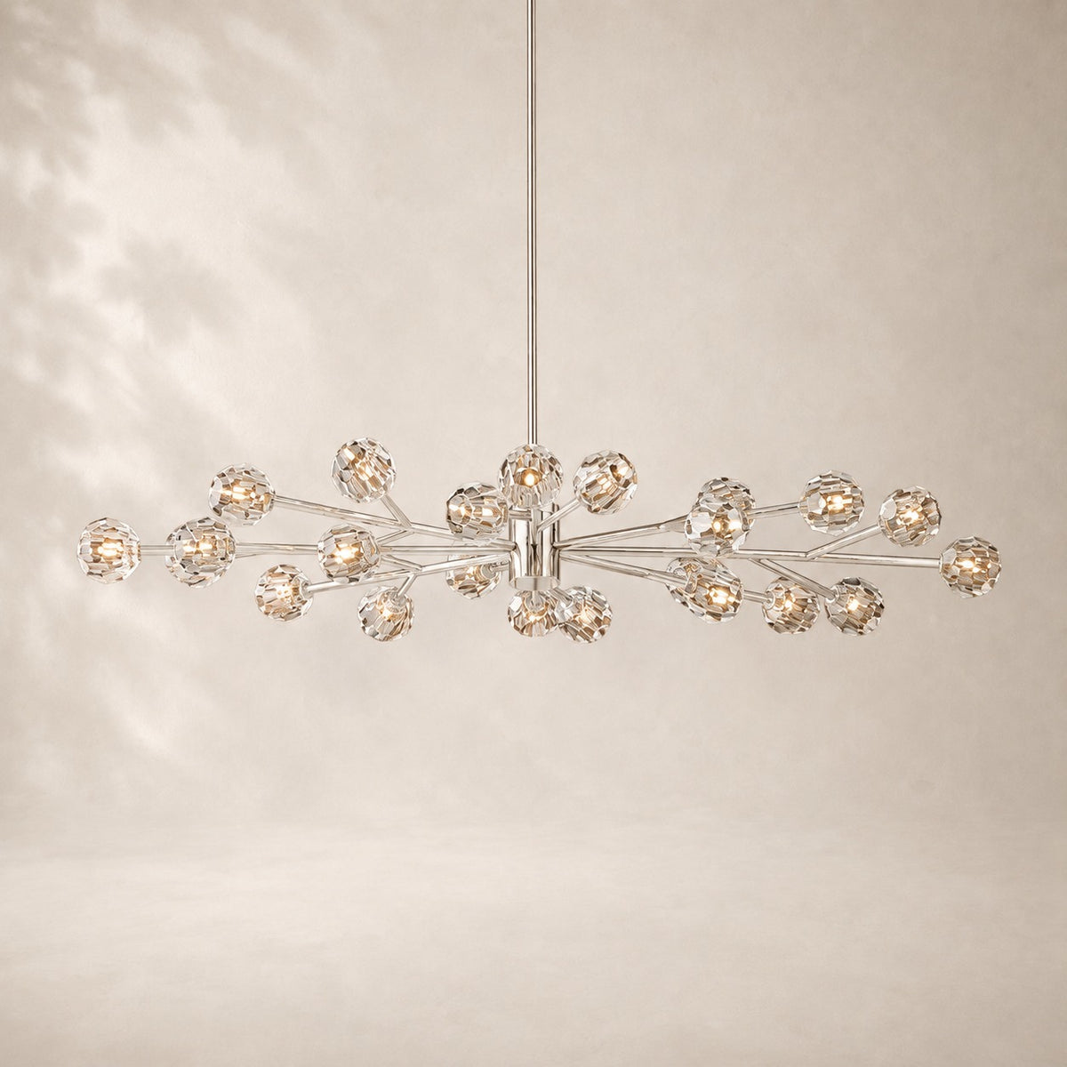 Bouvelle de Cristal Glass Round Chandelier 72"