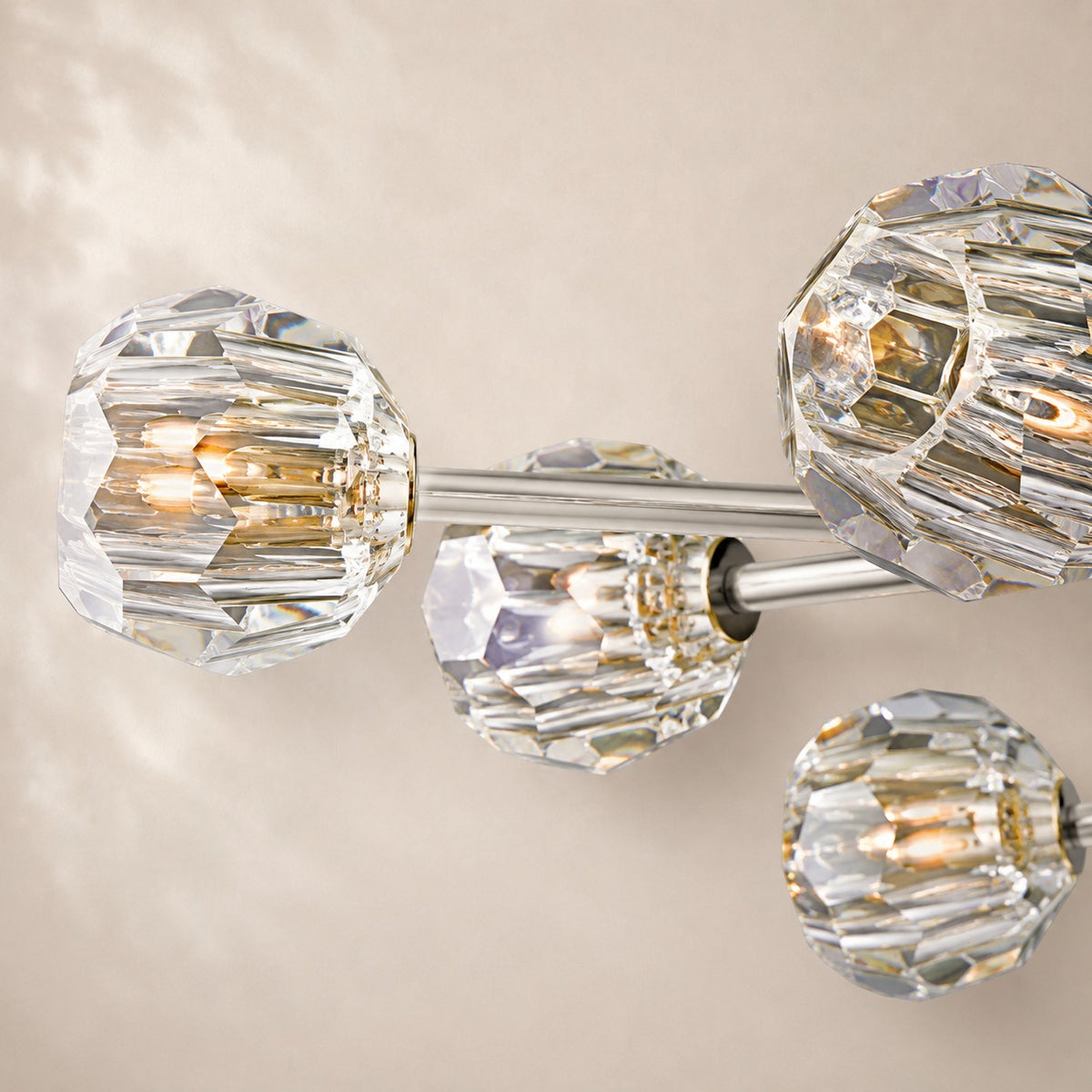 Bouvelle de Cristal Glass Round Chandelier 72"
