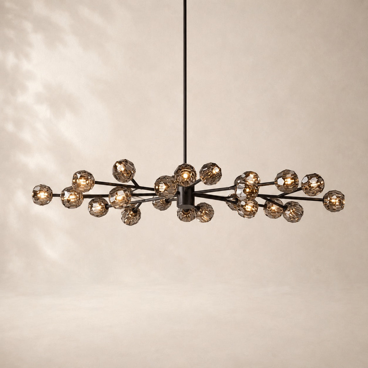 Bouvelle de Cristal Glass Round Chandelier 72"