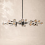 Bouvelle de Cristal Glass Round Chandelier 72"