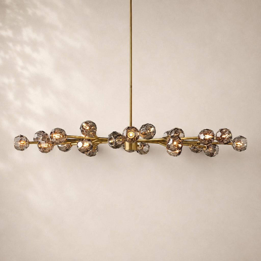 Bouvelle de Cristal Glass Round Chandelier 72"