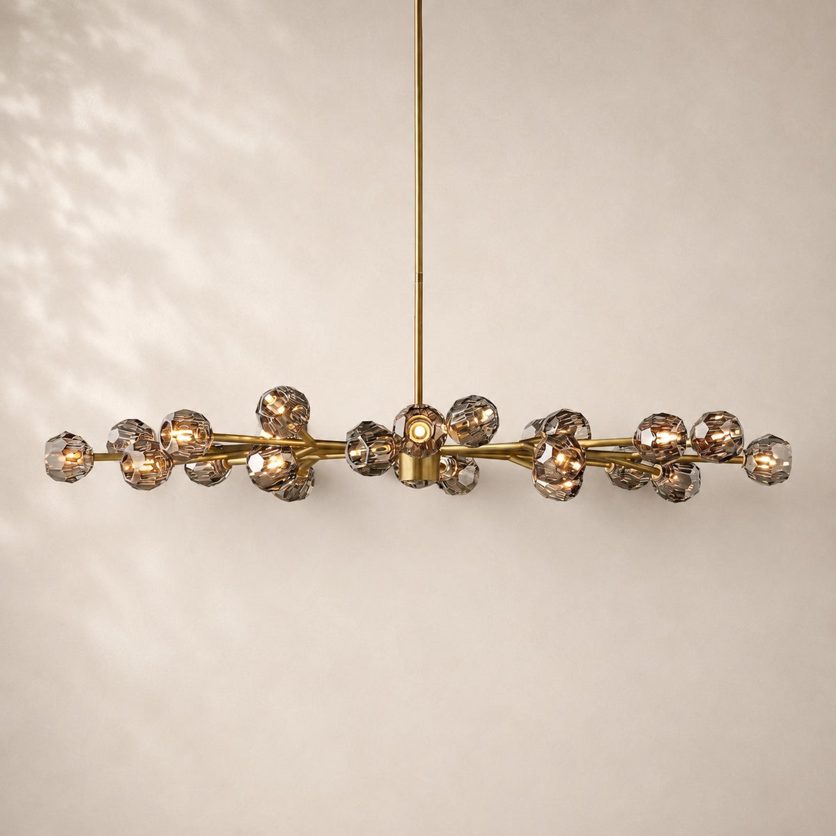 Bouvelle de Cristal Glass Round Chandelier 72"