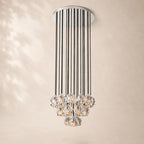 Bouvelle de Cristal Glass Round Cluster Chandelier 24"