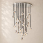 Bouvelle de Cristal Glass Round Cluster Chandelier 40"