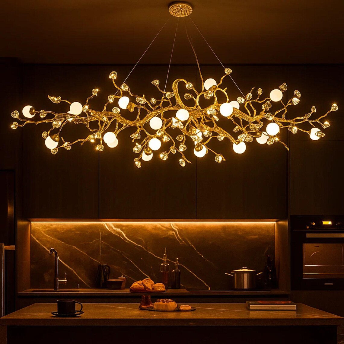 Gemstone Branch Chandelier B