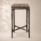 Thadson Marble Square Drink Table 12" 14" 18" 22"