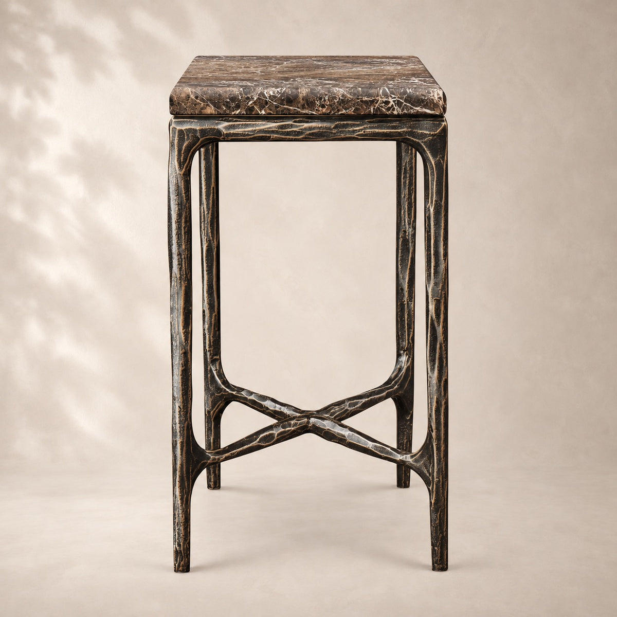 Thadson Marble Square Drink Table 12" 14" 18" 22"