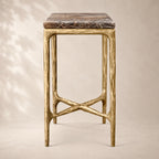 Thadson Marble Square Drink Table 12" 14" 18" 22"