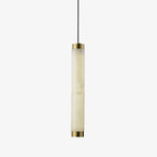 Brushed Brass Alabaster Pendant Lamp – Elegant Ceiling Light