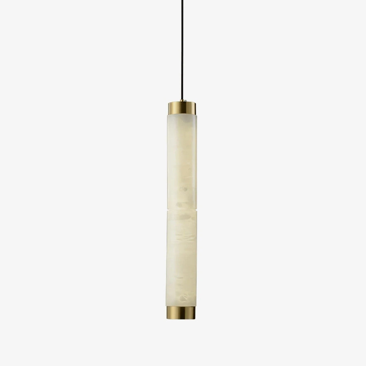 Brushed Brass Alabaster Pendant Lamp – Elegant Ceiling Light